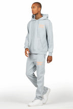 Briggs Grey/Orange Hoodie/Slim Fit Track Set