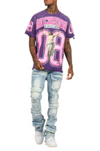 Fields Purple Oversized Graphic T-Shirt