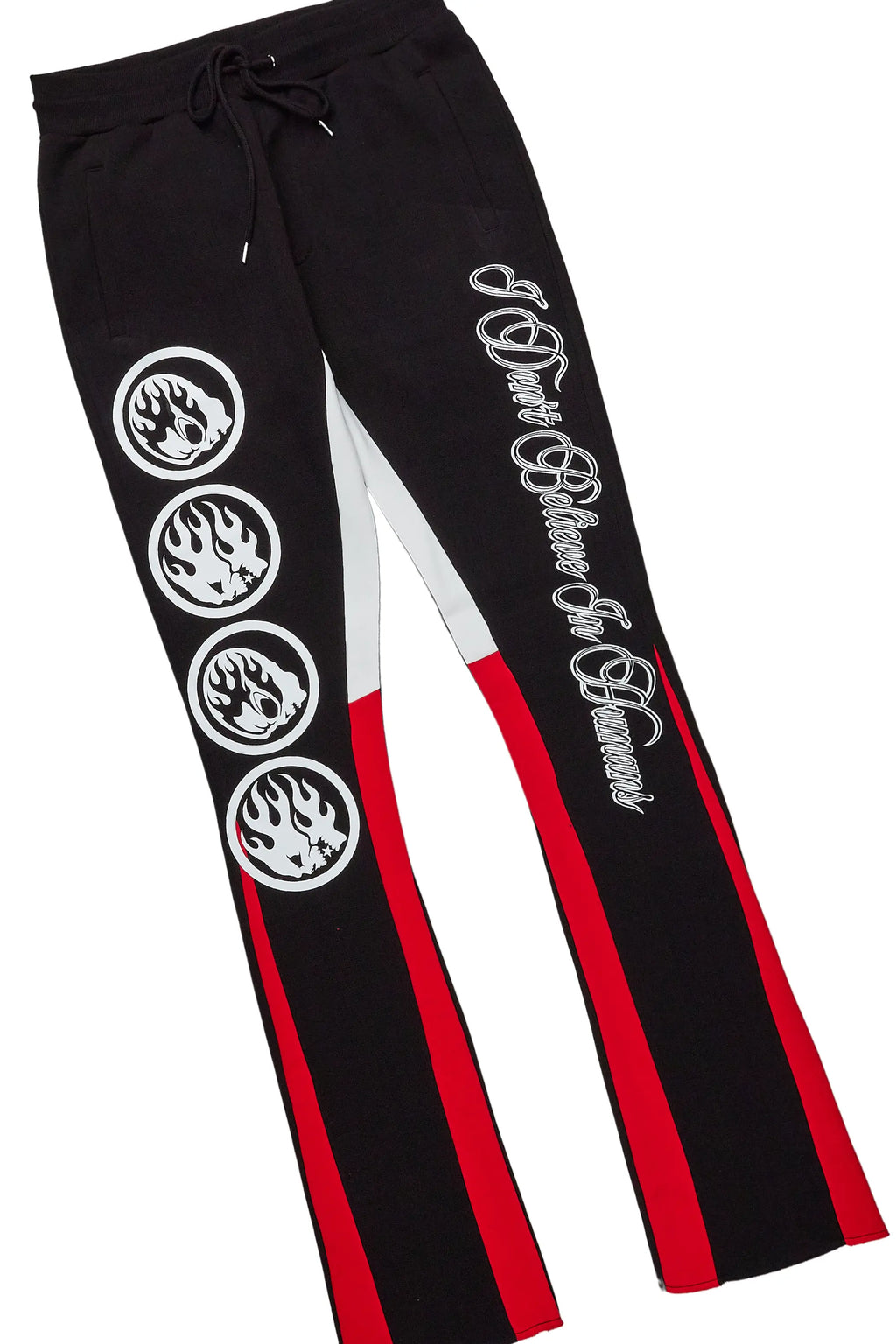 Yarden Black T-Shirt Stacked Flare Track Set