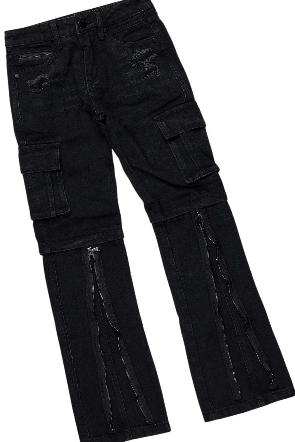 Girls Burial Black T-Shirt/Baggy Fit Jean Set