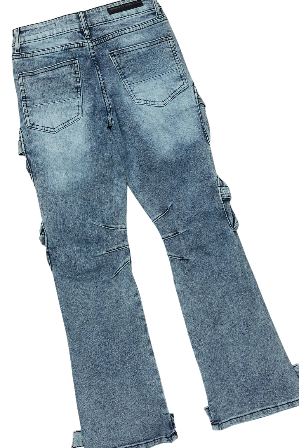 Boys Lake White/Blue Baggy Fit Jean Set