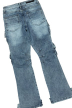 Boys Lake White/Blue Baggy Fit Jean Set