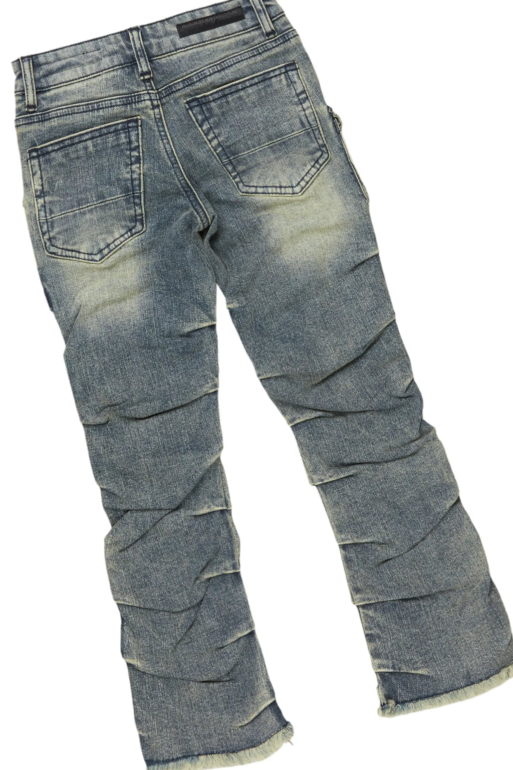 Boys Fields Black/Tint Mohair Hoodie/Stacked Flare Jean Set