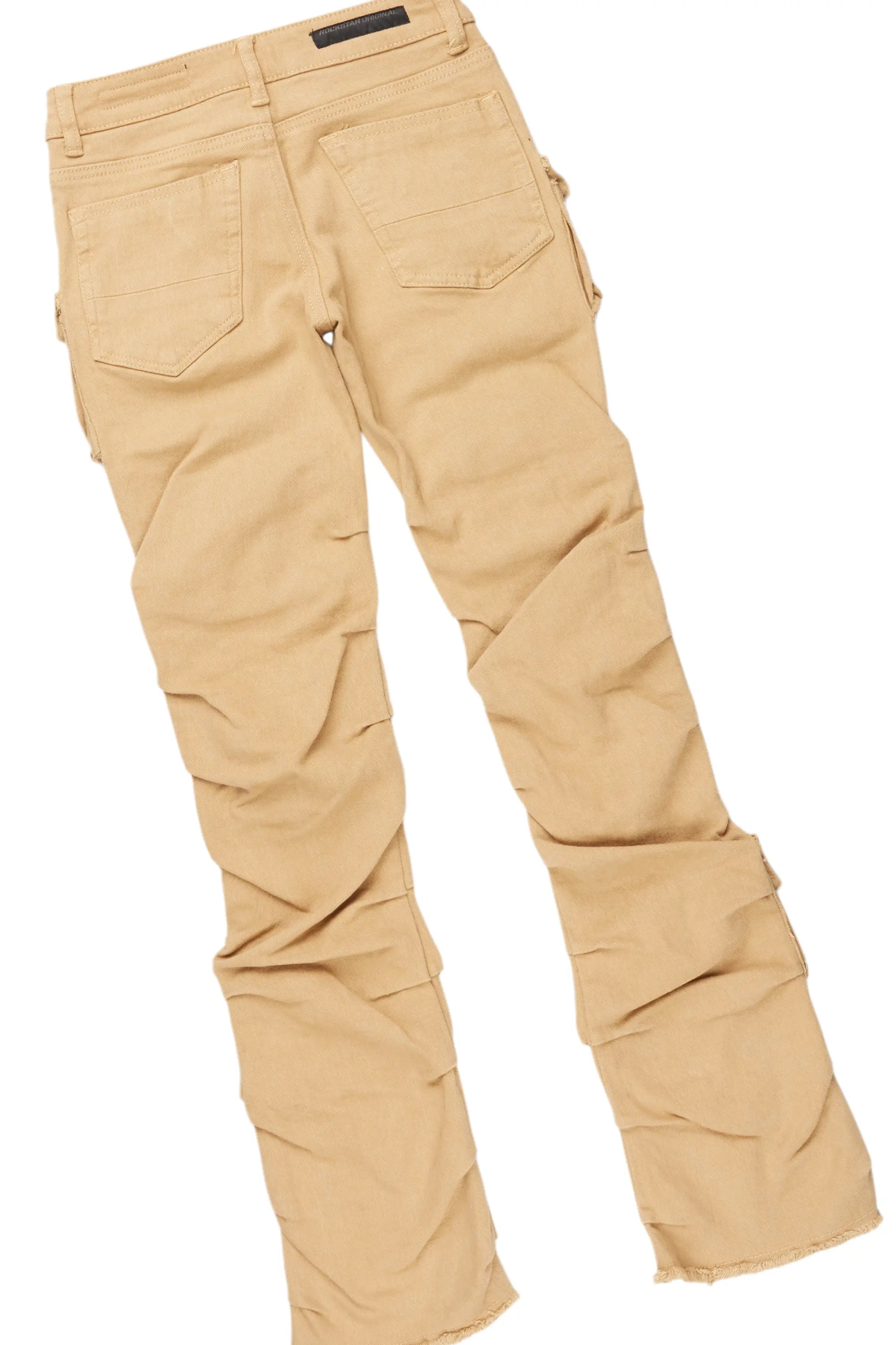 Boys Griff Black T-Shirt/Stacked Flare Jean Set