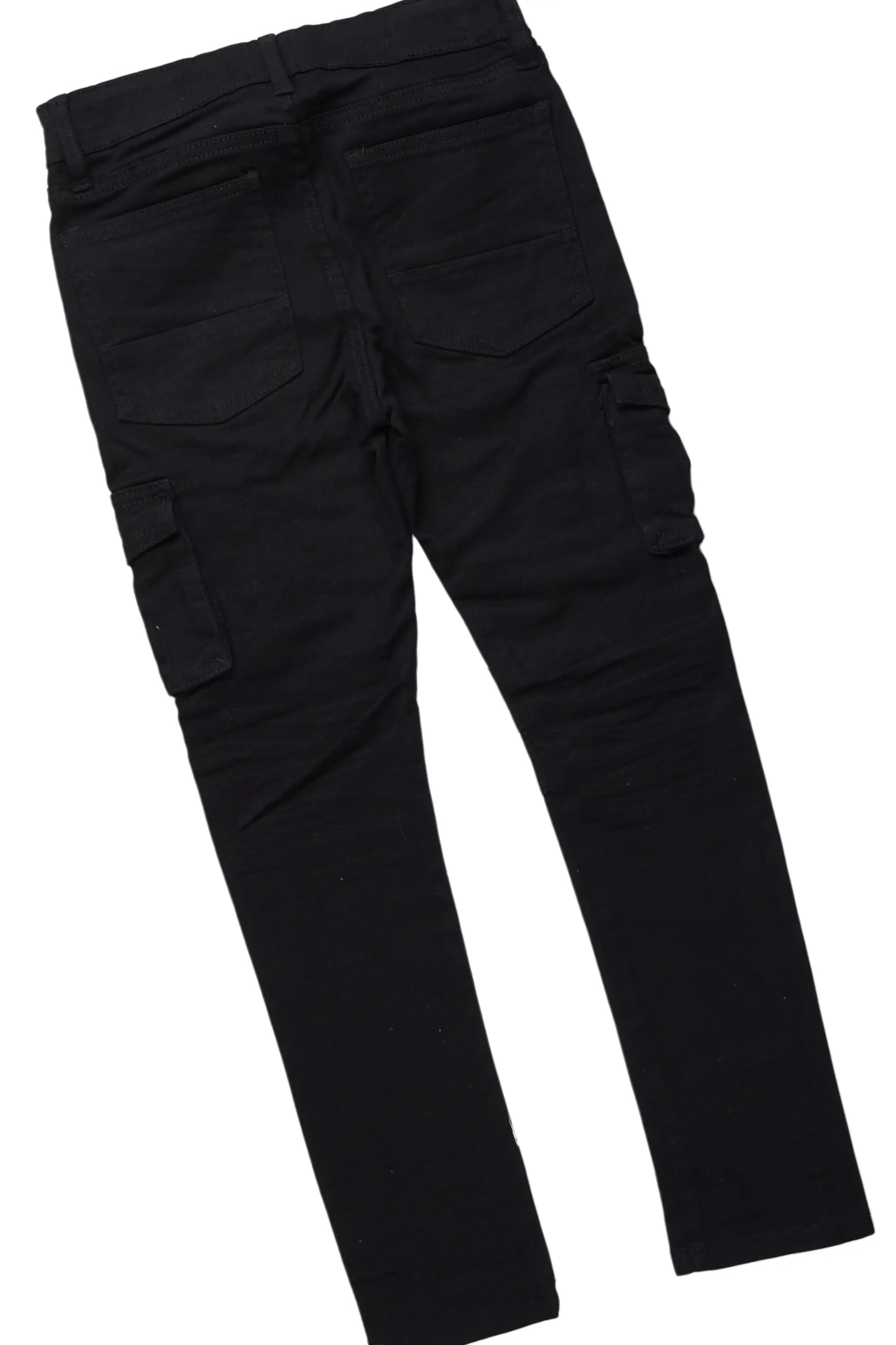 Boys Safi White/Black T-Shirt/Cargo Jean Set