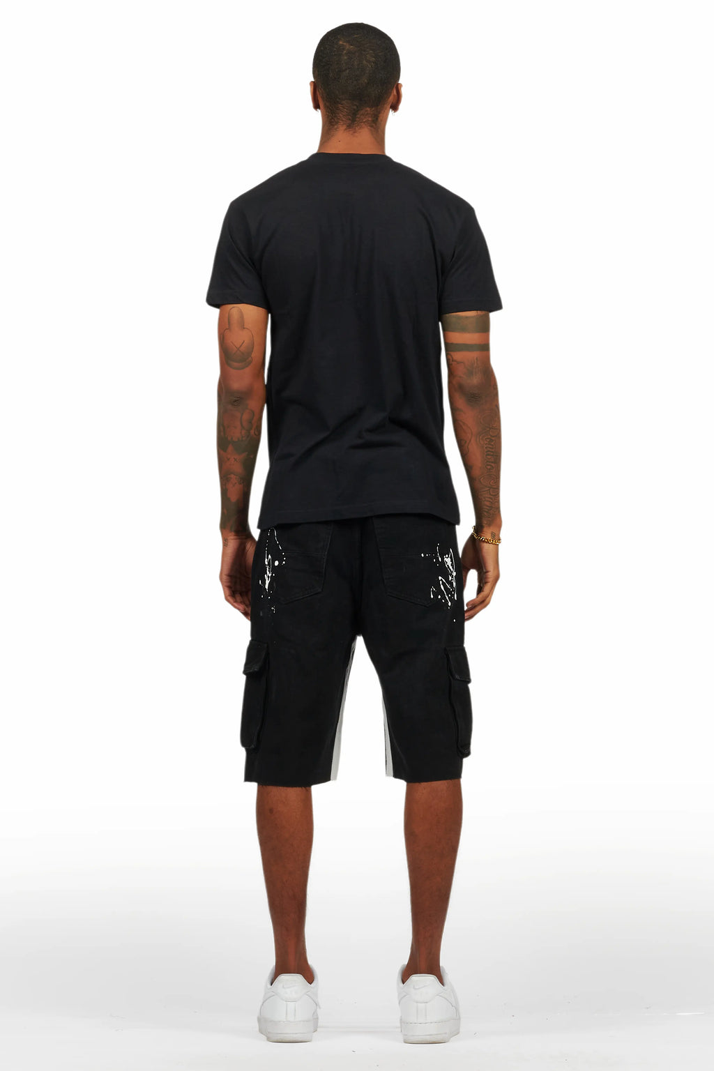 Amos Black T-Shirt/Denim Short Set