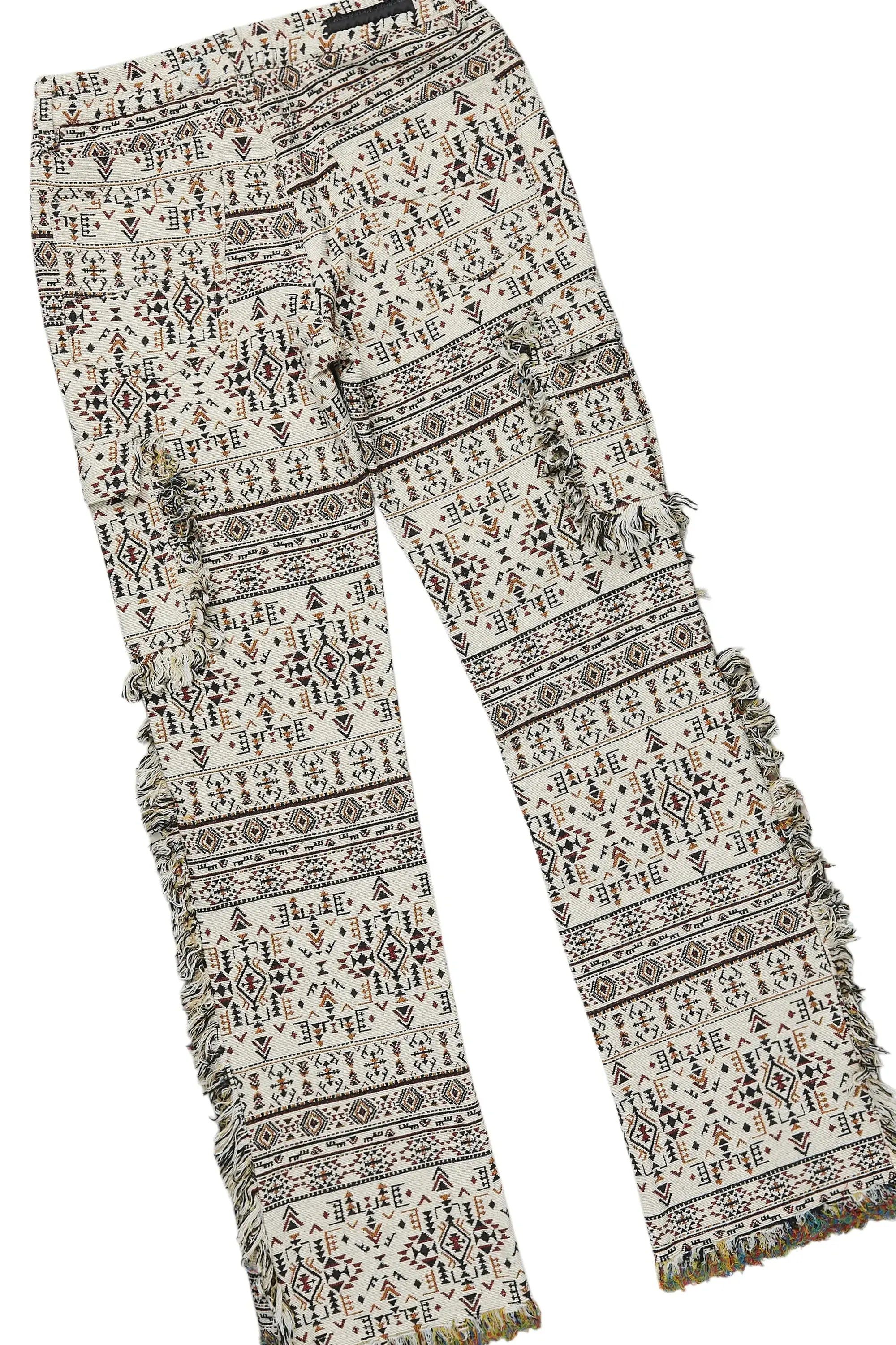 Girls Isla Maroon Hoodie/Stacked Flare Jean Set