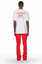 Alpine Red Super Stacked Trackpant