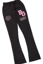 Leslee Black/Pink Super Stacked Trackset