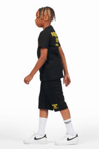 Boys Lake Black T-Shirt/Short Set