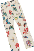 Girls Maeve Royal Blue Hoodie/Stacked Flare Jean Set