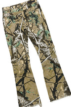 Boys Thierry White/Camo T-Shirt/Stacked Flare Jean Set