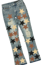 Starlane Vintage Blue Denim Jacket/Stacked Flare Jean Set