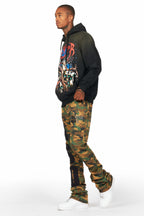 Cappy Black Graphic Distressed Hoodie