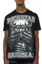 Eden Black Oversized Graphic T-Shirt