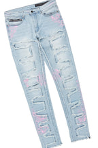 Diamo Black T-Shirt/Slim Fit Jean Set