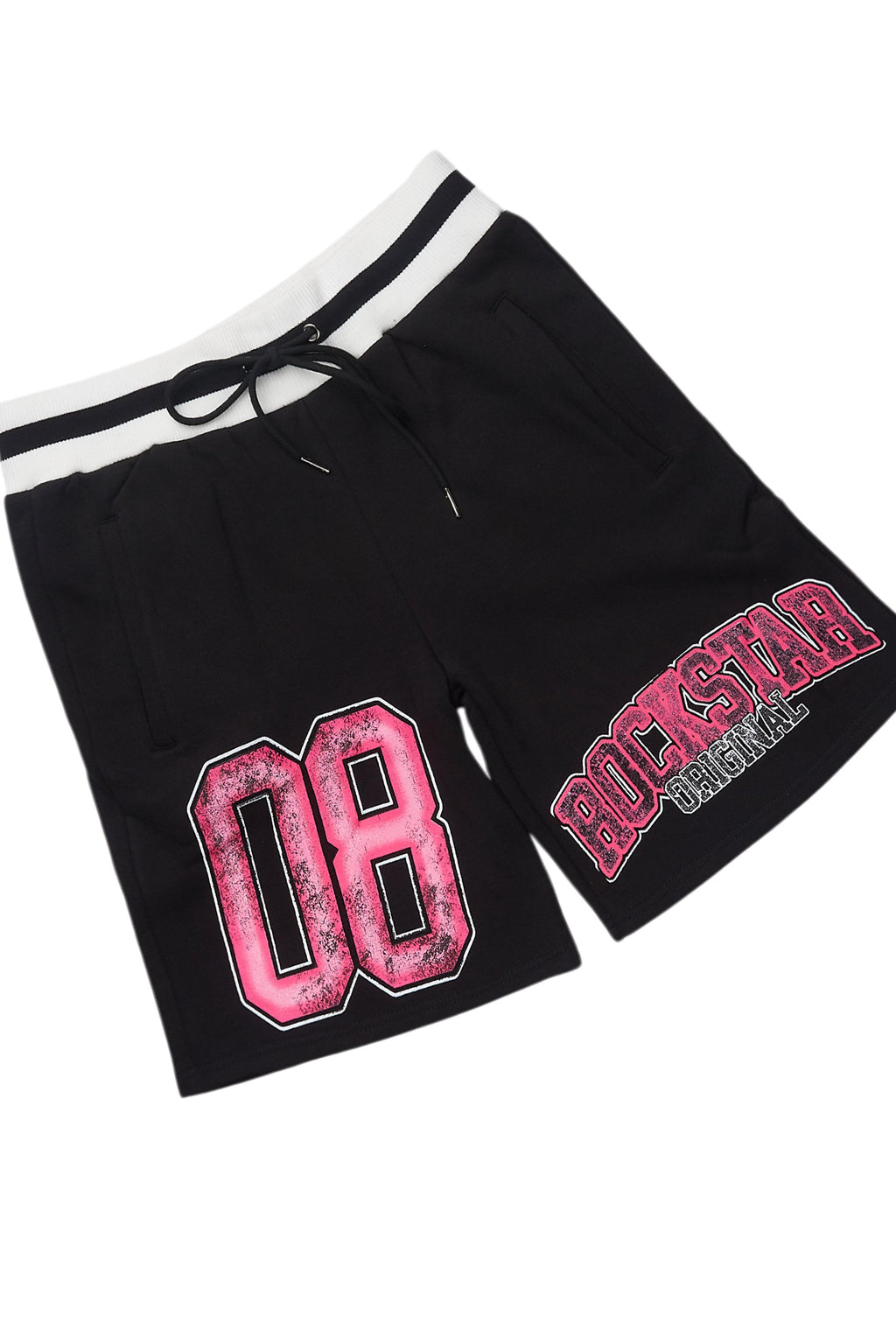 Fields Black/Pink T-Shirt Short Set