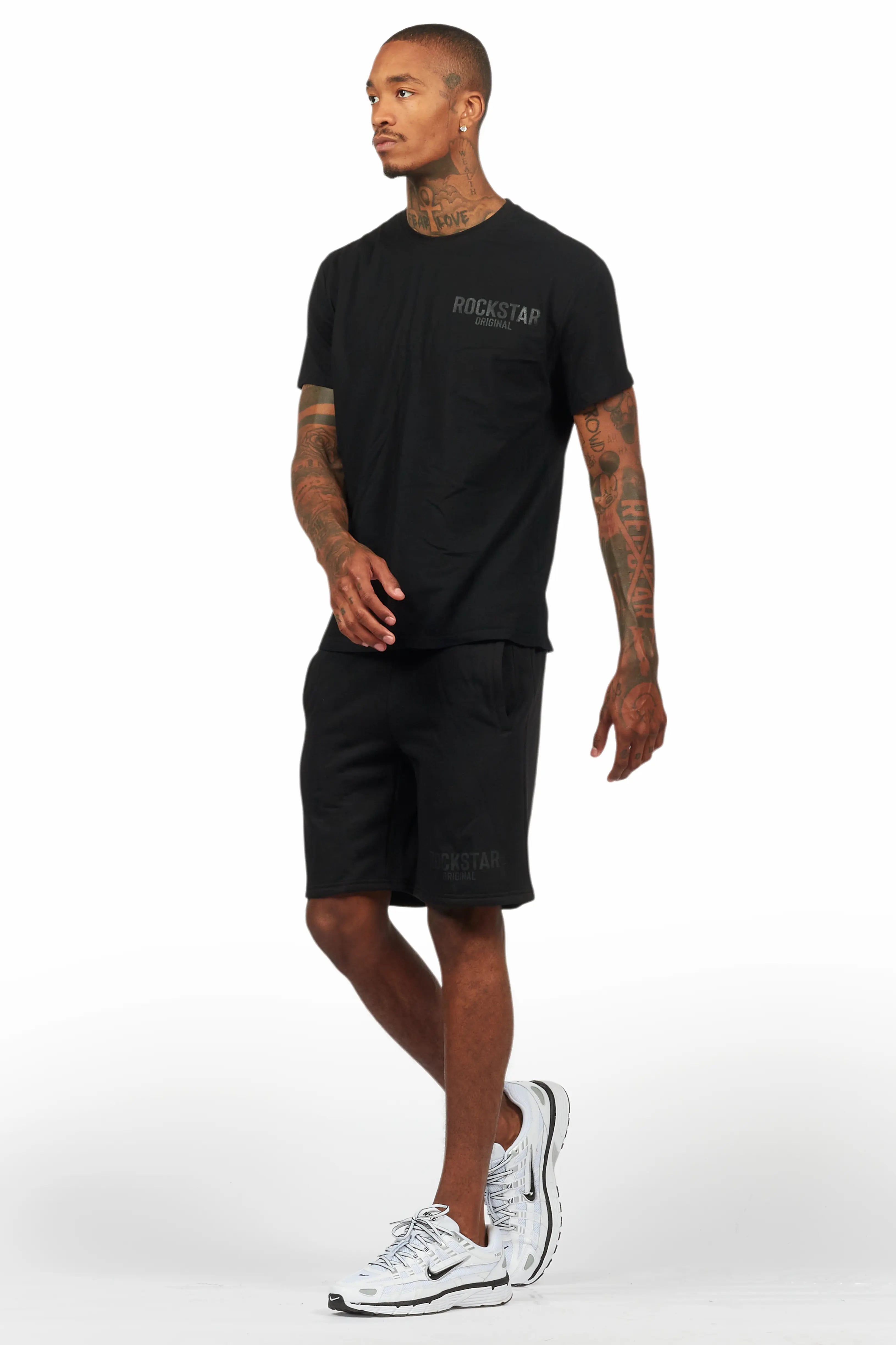 Sana Black/Black Short Set