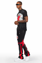 Sarge Vintage Black/Red T-Shirt/Stacked Flare Track Set