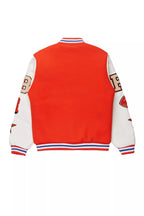 Boys Balser Orange Varsity Jacket