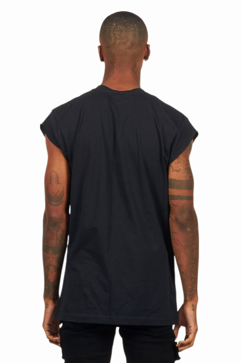 Dallan Black Graphic Muscle T-Shirt
