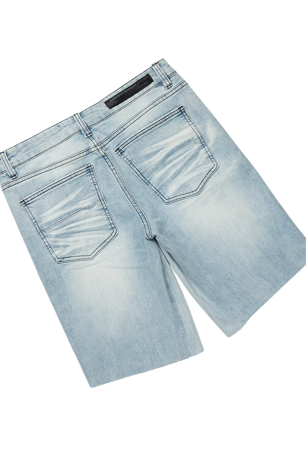 Nesta White/Purple T-Shirt/Denim Short Set