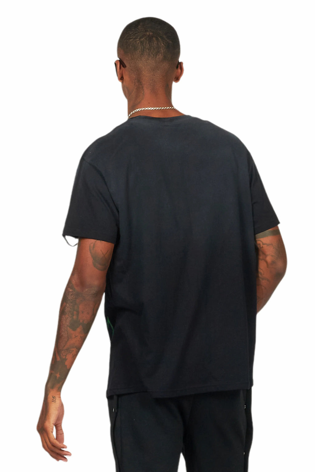 Quito Black Oversize Graphic T-Shirt