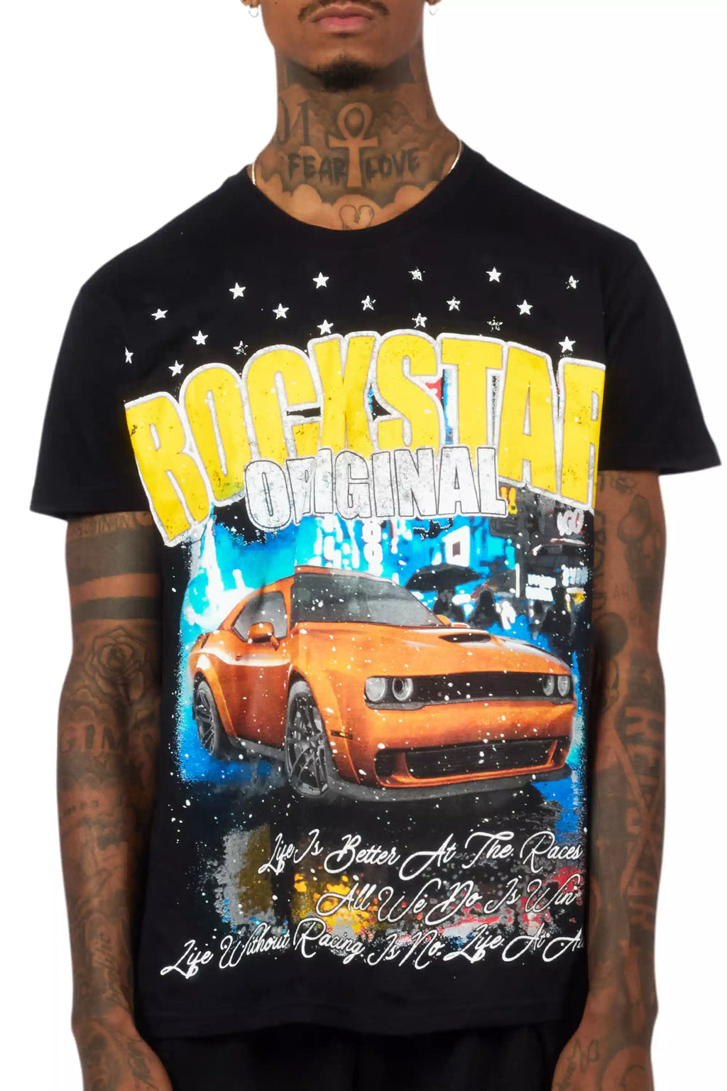 Zerix Black/Multi Oversized Graphic T-Shirt