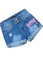 Girls Kahoni White T-Shirt/Denim Short Set