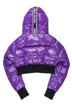 Jackey Purple 2.0 Crop Puffer Jacket