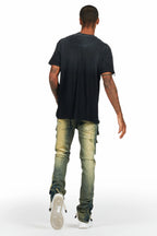 Gonen Black Oversized Graphic T-Shirt