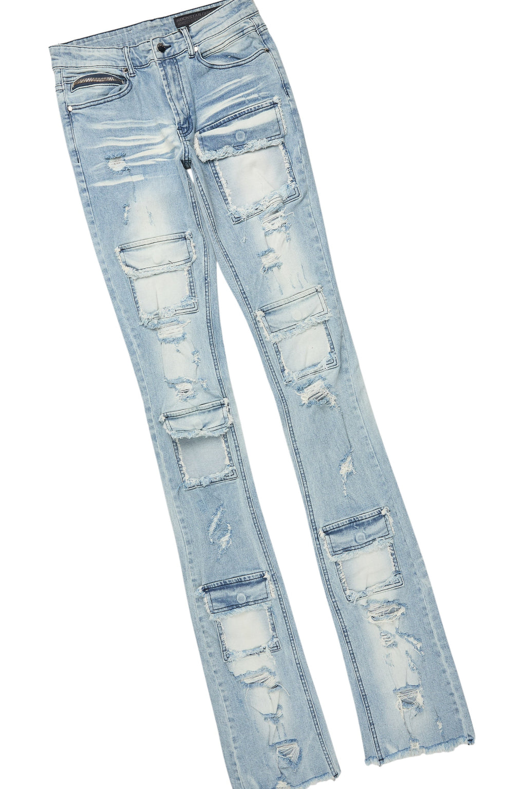 Bubble White/Pink T-Shirt/Super Stacked Flare Jean Bundle