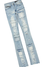 Bubble White/Pink T-Shirt/Super Stacked Flare Jean Bundle