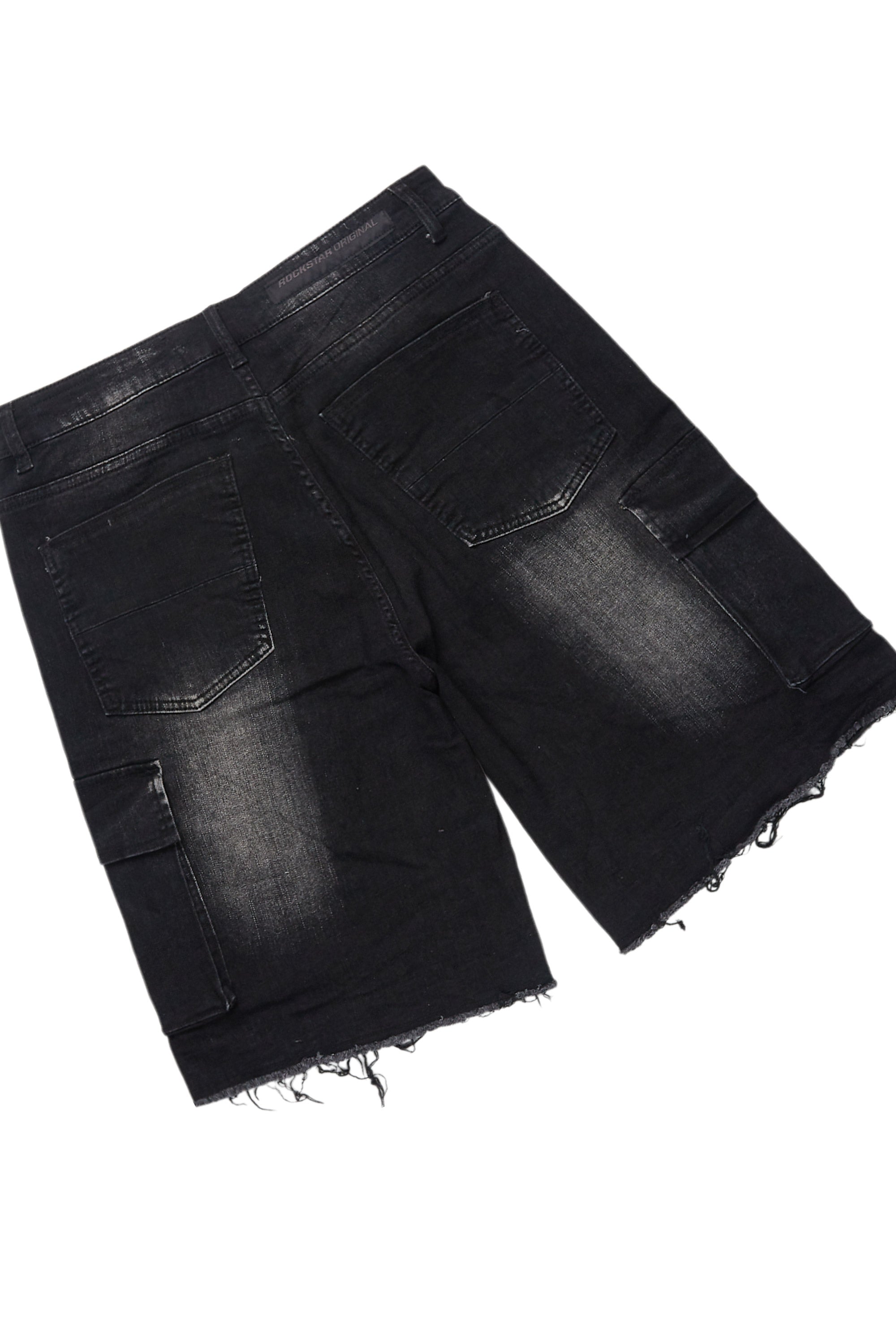 Kalix Black T-Shirt/Denim Short Set
