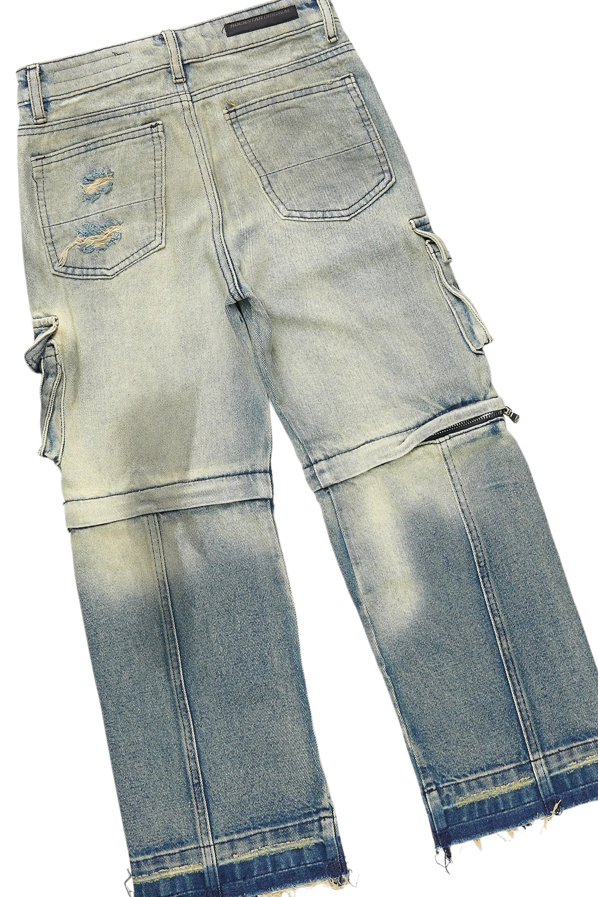 Boys Beau Red Hoodie/Baggy Fit Jean Set