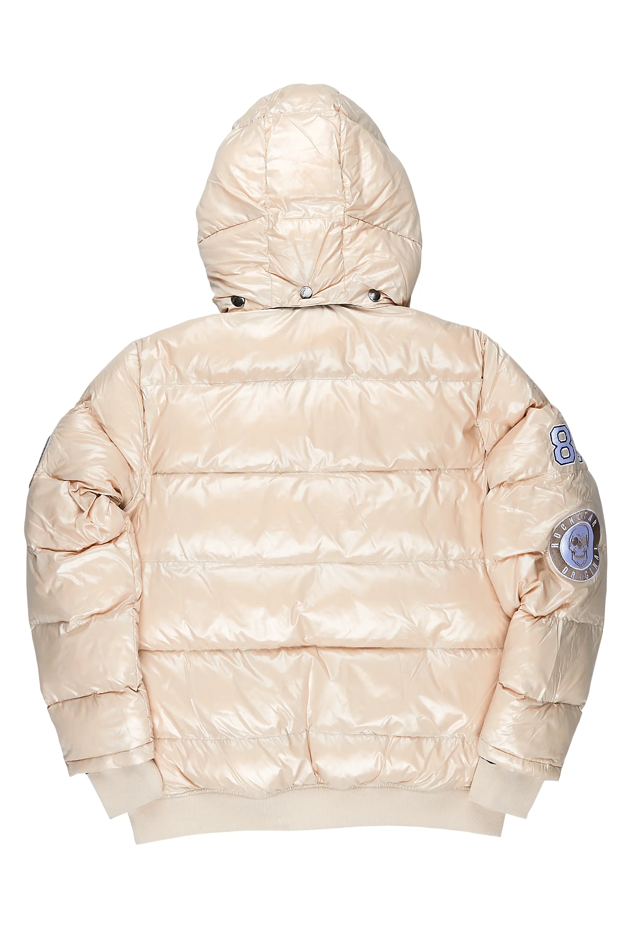 Cortland Beige Heavy Puffer Jacket