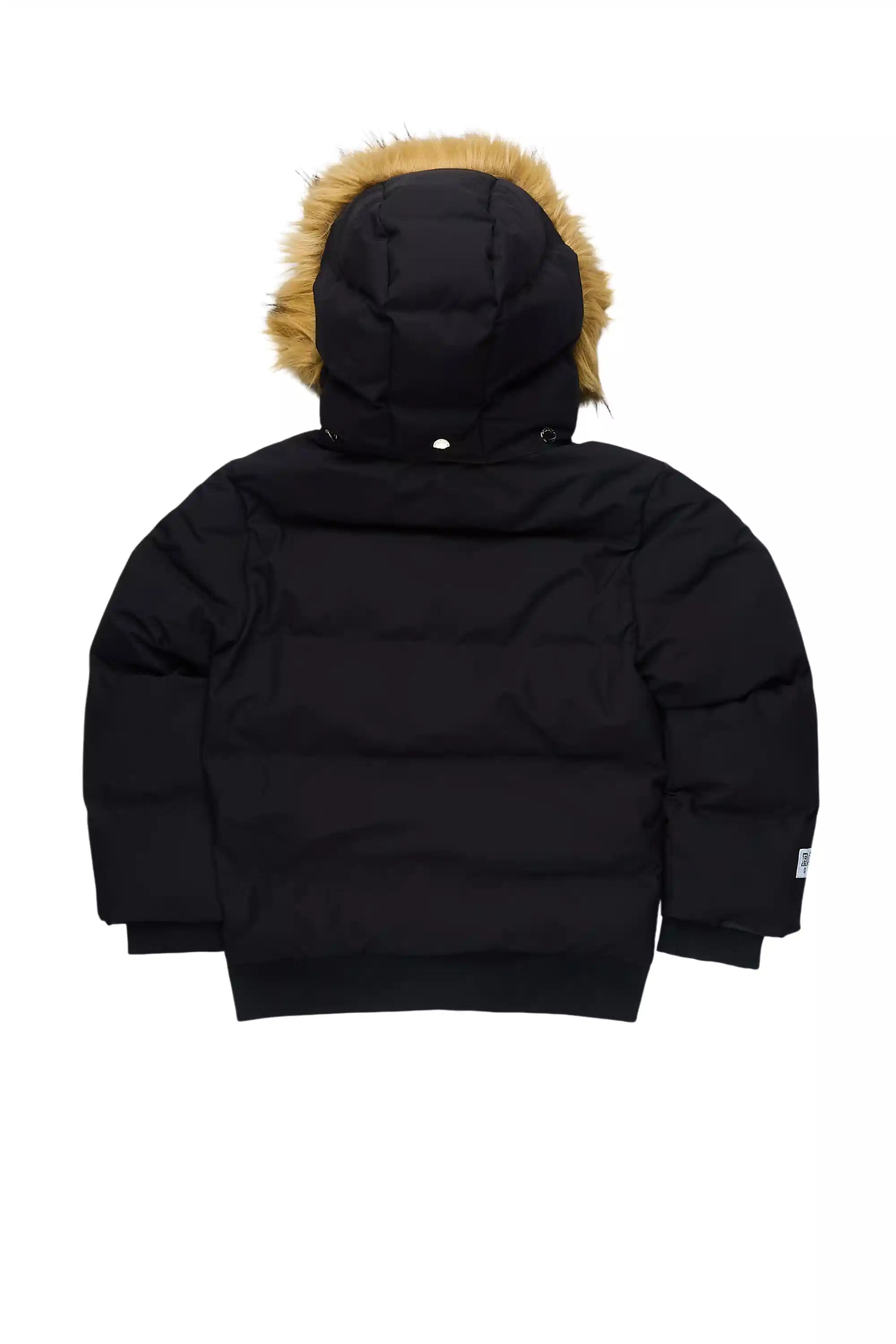 Boys Keoni Black Puffer Jacket