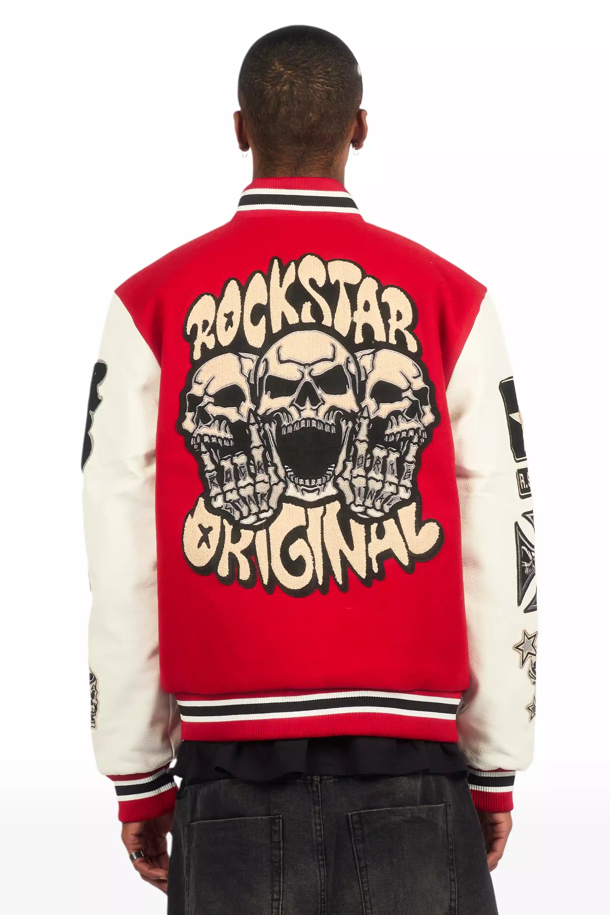 Vidar Red Varsity Jacket
