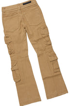 Boys Kip Vintage Sand/Pink T-Shirt/Stacked Flare Jean Set