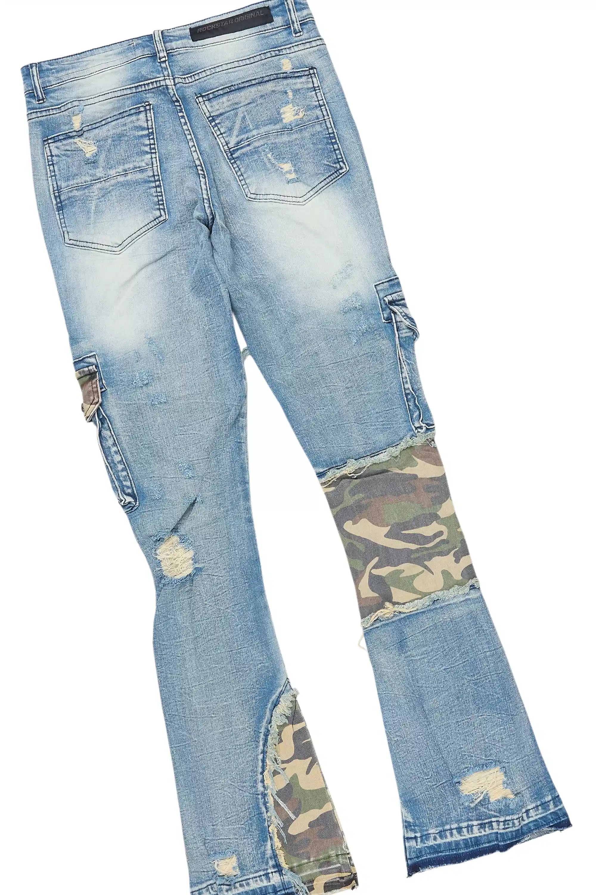 Lake Green T-Shirt/Stacked Flare Jean Bundle