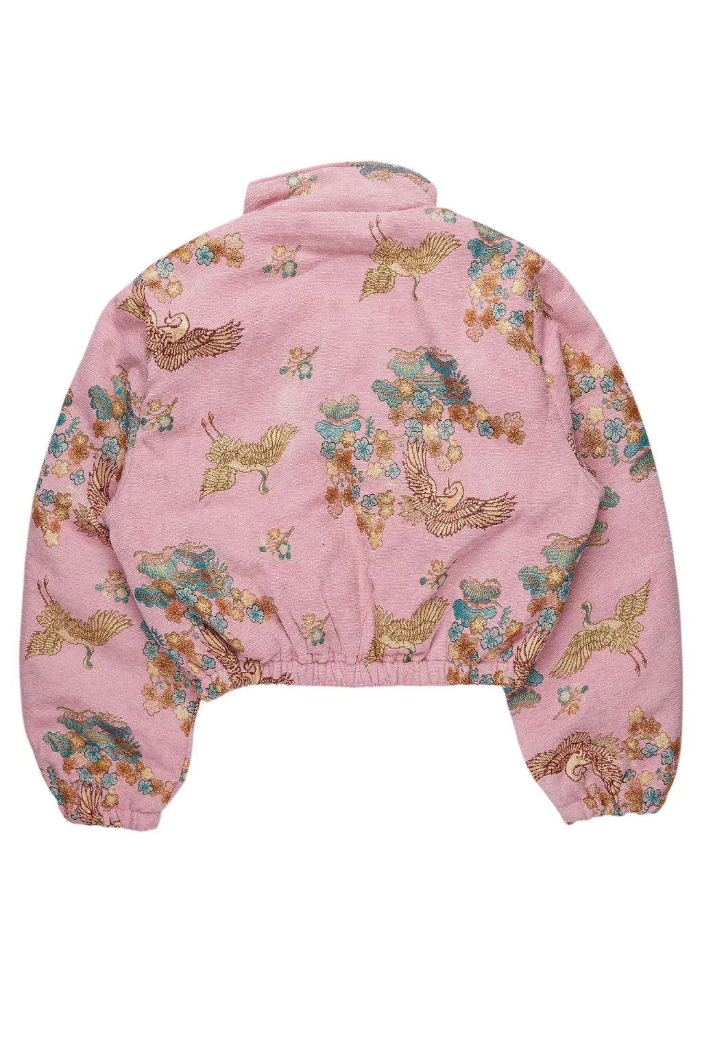Vatasha Pink Tapestry Puffer Jacket