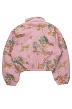 Vatasha Pink Tapestry Puffer Jacket