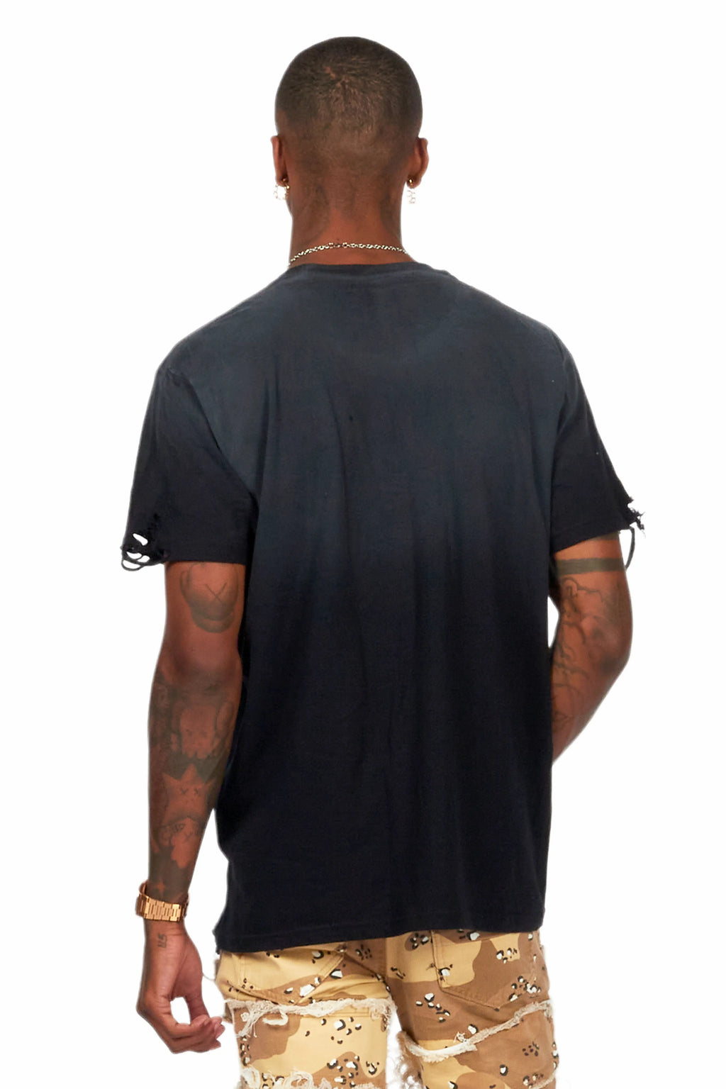 Magar Black Oversized Graphic T-Shirt