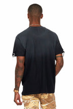 Magar Black Oversized Graphic T-Shirt