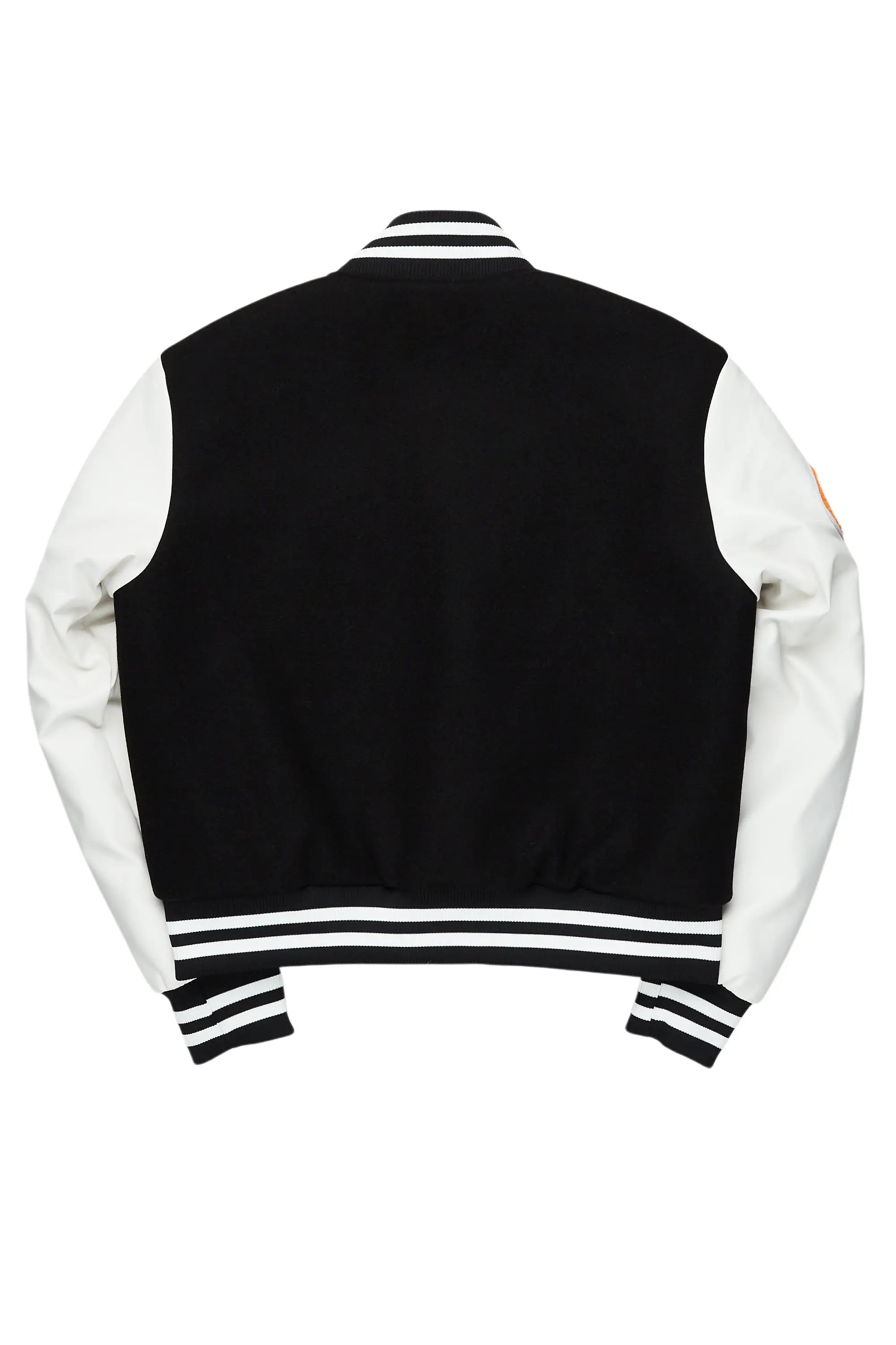 Rosalind Black Oversized Varsity Jacket