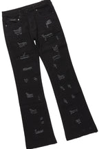 Girls Burial White T-Shirt/Stacked Flare Jean Set