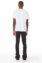 Landry Black Super Stacked Track Pant