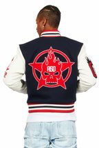 Skoll Navy Varsity Jacket