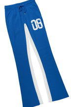 Grill White/Royal Long Sleeve T-Shirt/Baggy Pant Set