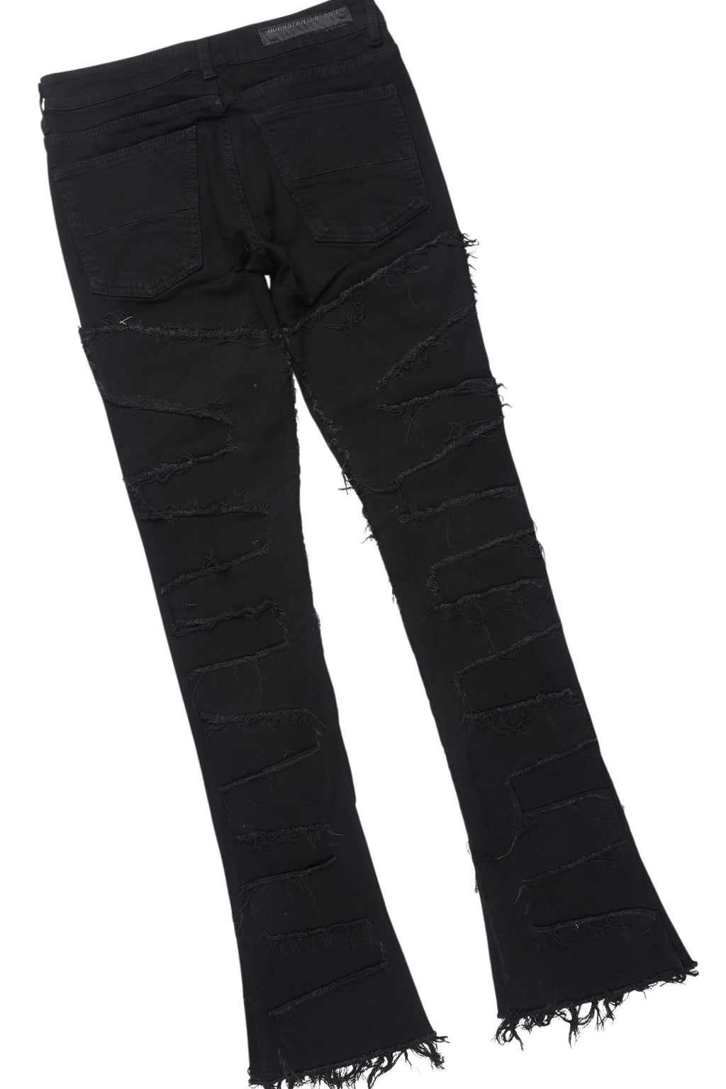 Schmear Vintage Black T-Shirt/Stacked Flare Jean Bundle